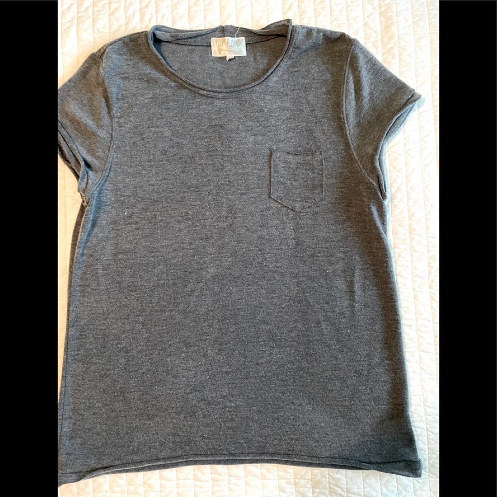 We My People Gray Yoga Athletic Top